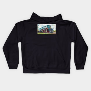 Union Pacific Big Boy 4014 Steam Train Kids Hoodie